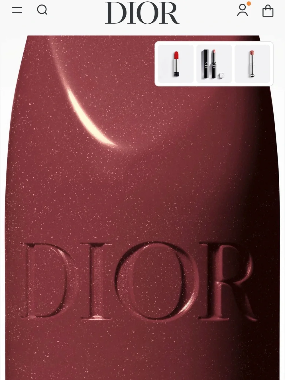 Dior satin finish